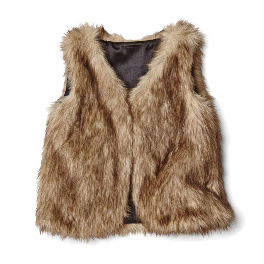 kids fur vests
