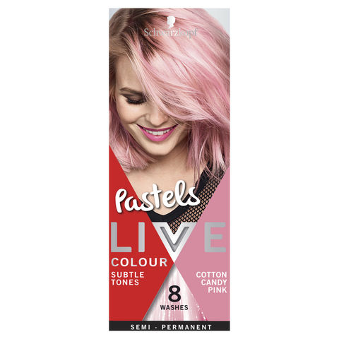 Schwarzkopf Cotton Candy Pink Live Colour Pastels Hair Colour Kmart