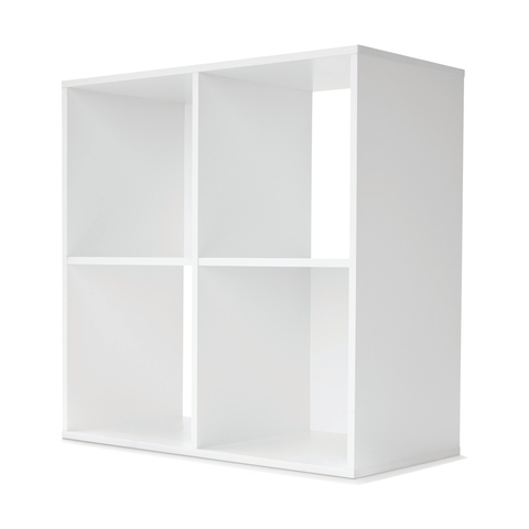 4 Cube Unit White Kmart, White Cube Bookcase With Doors