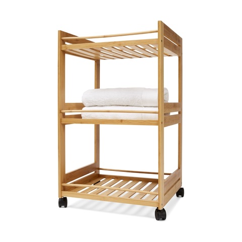kmart wooden cleaning trolley