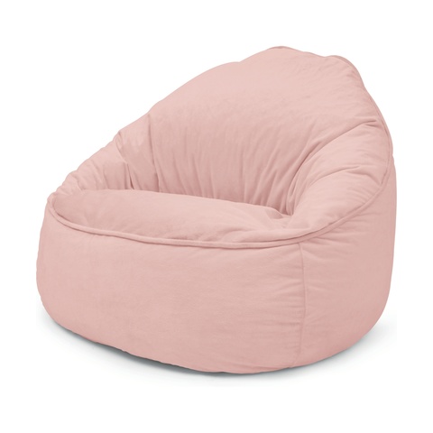 baby pink bean bag chair