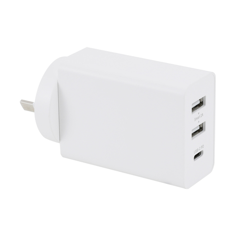 USB 2 Port + USB-C 18W PD Wall Charger 