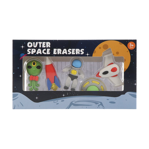 5 Pack Outer Space Erasers | Kmart