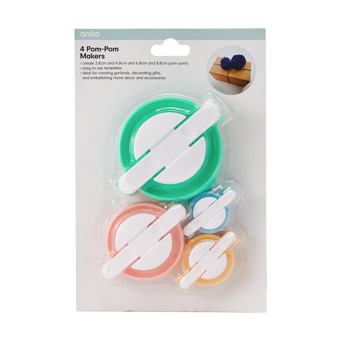 4 Pack Pom Pom Makers