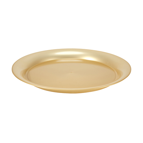 Gold Look Round Serve Platter | Kmart