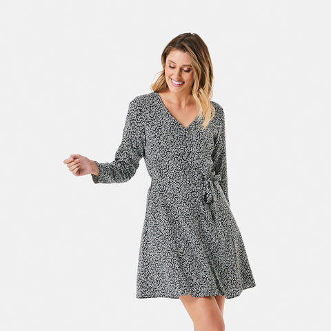 long front button dress