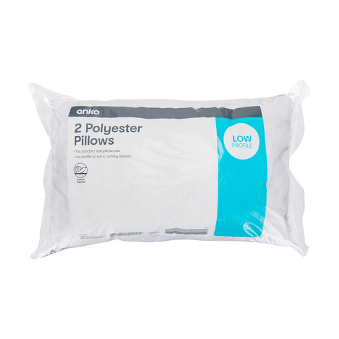 Polyester Pillows - Set of 2 | Kmart