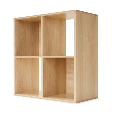 4 Cube Unit Oak Look Kmart, Cube Unit Bookcase