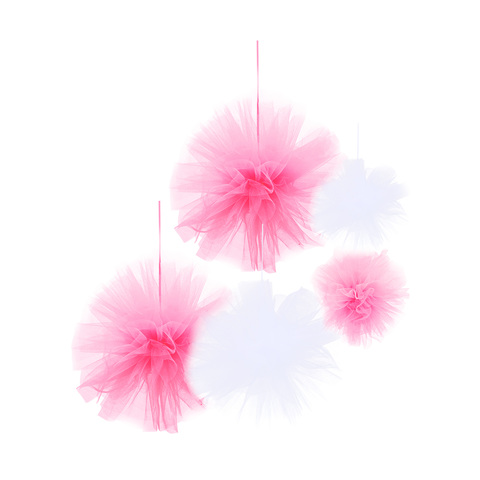 5 Pack Tulle Pom Pom Mix Kmart