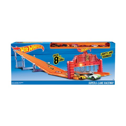 Hot Wheels Super 6-Lane Raceway | Kmart