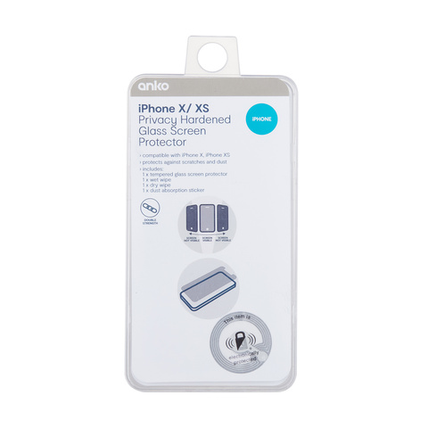 Iphone X Xs Privacy Hardened Glass Screen Protector Kmart