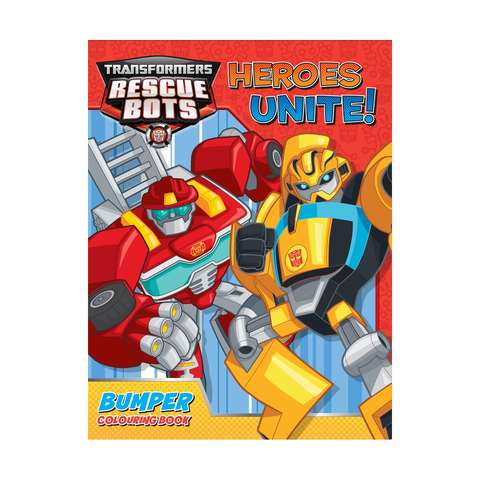 Transformers Rescue Bots Heroes Unite Bumper Colouring Book - roblox coloring book roblox coloring book with high quality images for all fans and kids ages 4 8