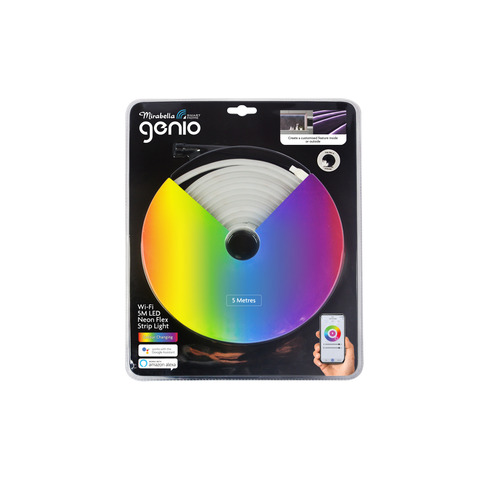 Mirabella Genio Smart Home Wi Fi 5m Led Neon Flex Strip Light Kmart Wi Fi 5m Led Neon Flex Strip Light, Led Strip Lights Kmart