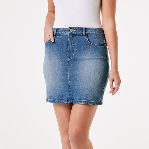 a line denim skirt australia