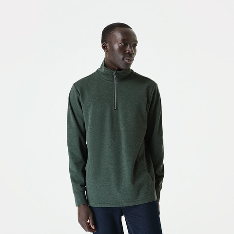 neck zip sweatshirt