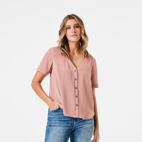 button front t shirt