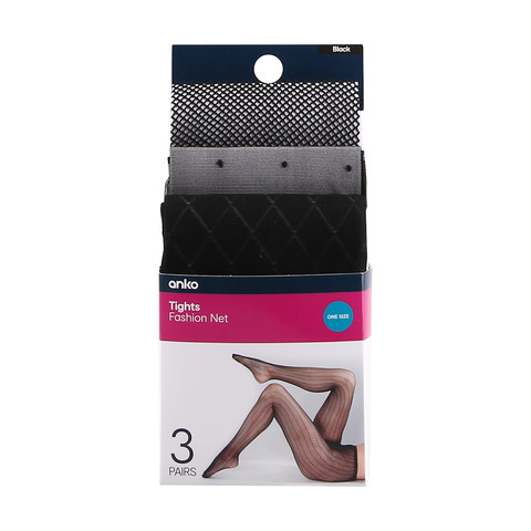 3 Pack Net Tights | Kmart