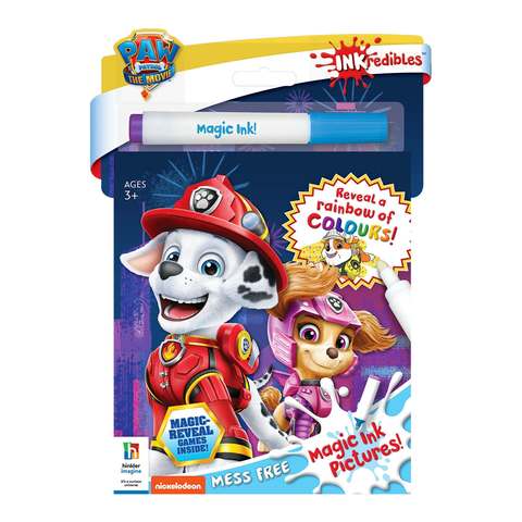 Paw Patrol The Movie Inkredibles Magic Ink Pictures Book - Kmart