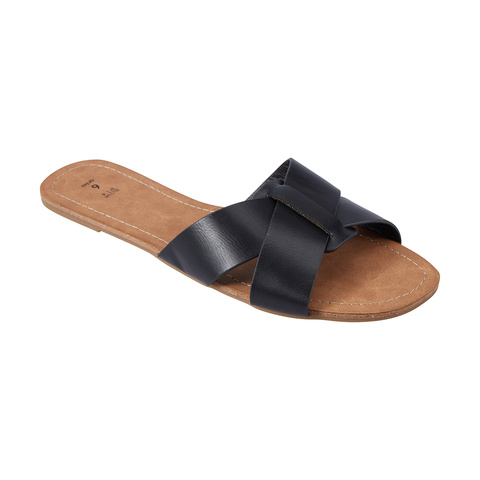 kmart black slides