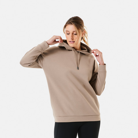 womens long line hoodie