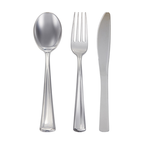 18 Pack Silver Look Cutlery Set Kmart