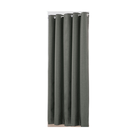 St Tropez Double Width Eyelet Curtain Charcoal Kmart