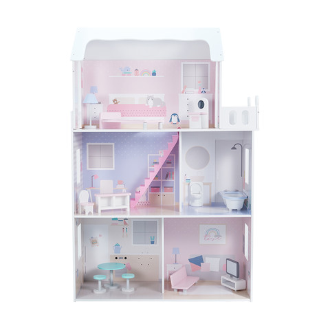Wooden Traditional Dollhouse | Kmart