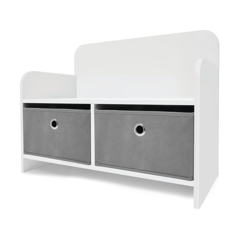 kids storage bench with cushion