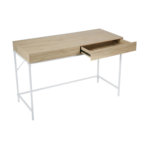 Desk 2 Drawer Scandi Brown Kmart