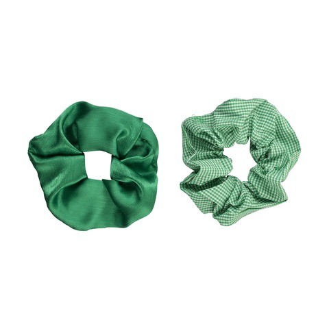 2 Pack Oversized Hair Scrunchies Emerald Kmart - roblox scrunchies
