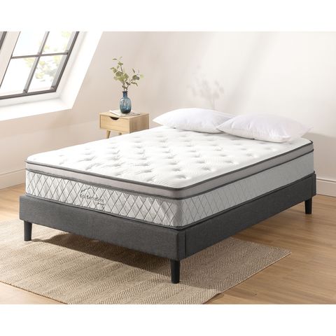 Double Bed Euro Top Pocket Spring, Queen Bed And Mattress