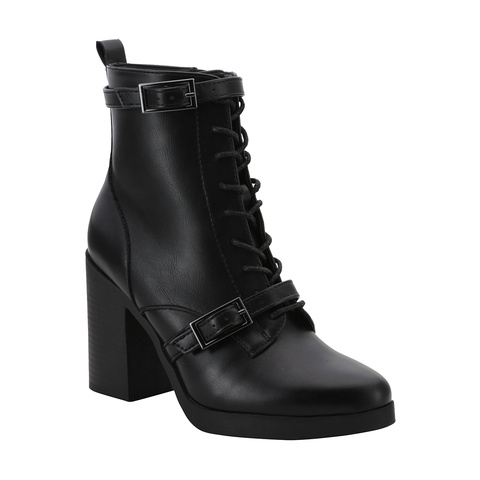 High Heel Platform Buckle Boots | Kmart