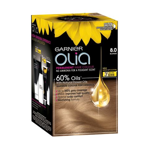 Garnier Olia Permanent Hair Colour 8 0 Blonde Kmart - silk blonde hair roblox