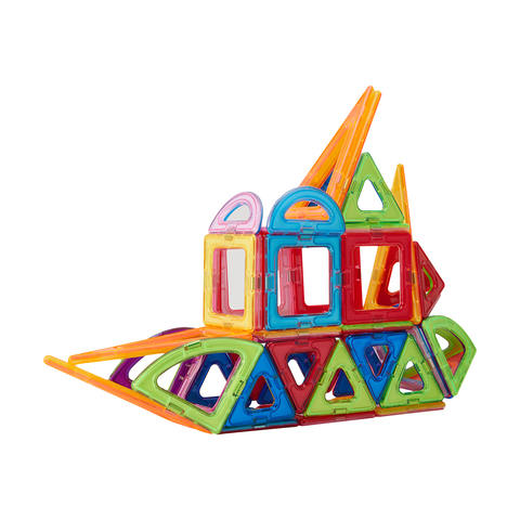 50 Piece Magnetic Tiles Playset | Kmart