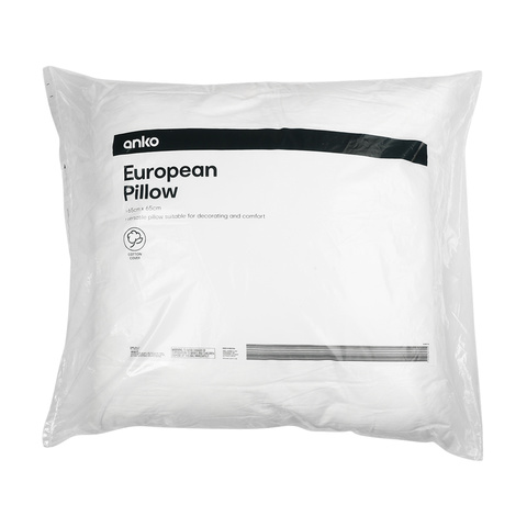 European Pillow White Kmart