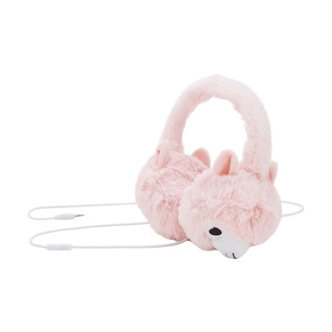 Volume Limited Kids Headphones Llama Kmart - pink fluffy ear muffs roblox
