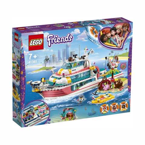 Lego Friends Rescue Mission Boat 41381 Kmart - a helicopter boat build a boat for treasure on roblox youtube