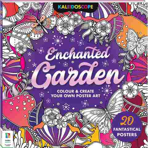 Kaleidoscope: Enchanted Garden Colouring book - Kmart