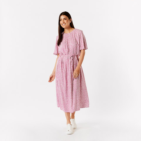 kmart pink linen dress