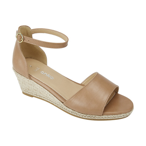 open toe espadrille wedge