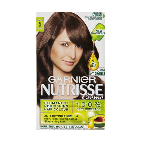 Garnier Nutrisse Creme Permanent Hair Colour 5 Chocolate Brown