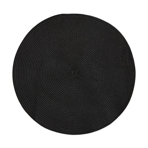 Black Round Placemat Kmart, Round Black Placemats And Coasters