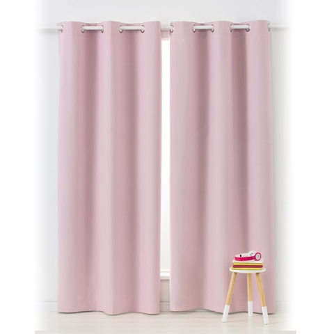 Shoptagr Pink Block Out Eyelet Curtain Pair By Kmart