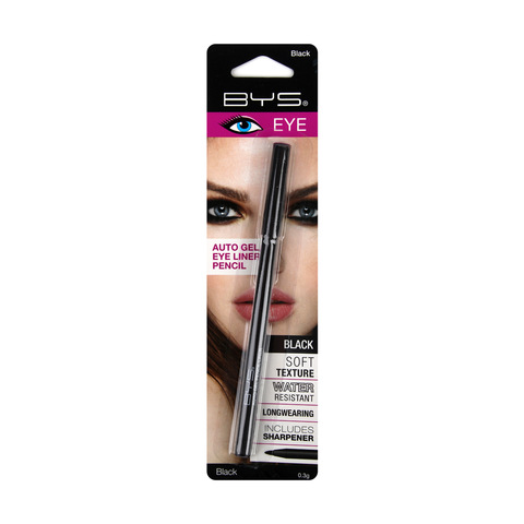 Bys Auto Gel Eyeliner Pencil Black Kmart