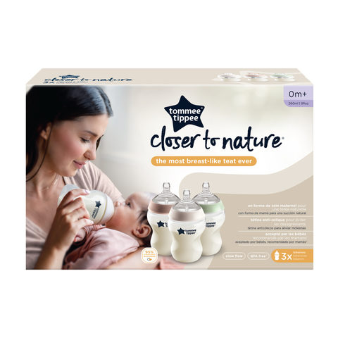 Indigenous Forsendelse mængde af salg 3 Pack Tommee Tippee Closer to Nature Feeding Bottles - Kmart