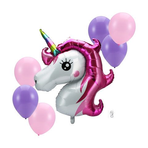 7 Pack Foil Unicorn Balloon Kmart - space unicorn roblox