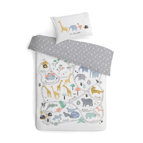 100 Percent Cotton Cot Quilt Cover Set 