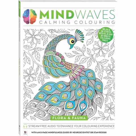 Download Mindwaves Calming Colouring: Flora & Fauna - Book | Kmart