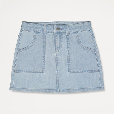 kmart white denim skirt