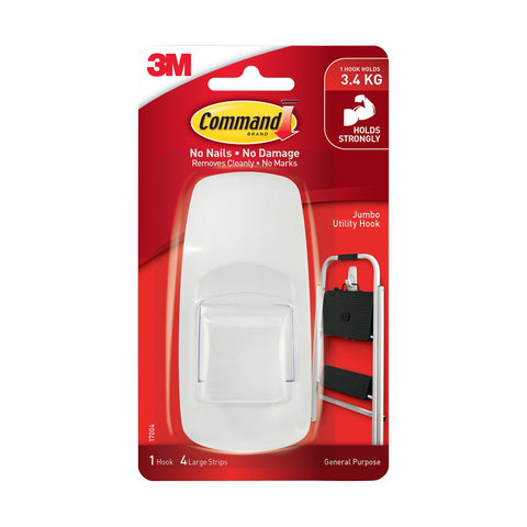 Command Mounting Hook Jumbo White Kmart - Stick On Wall Hooks Kmart Command Mounting Hook Jumbo White Kmart - Stick On Wall Hooks Kmart